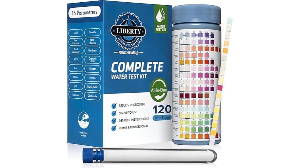 gold water testing strips