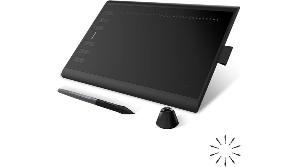graphics tablet with stylus
