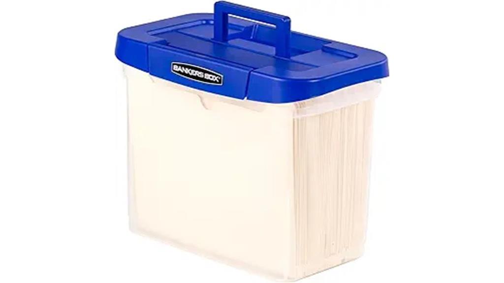 heavy duty plastic file box