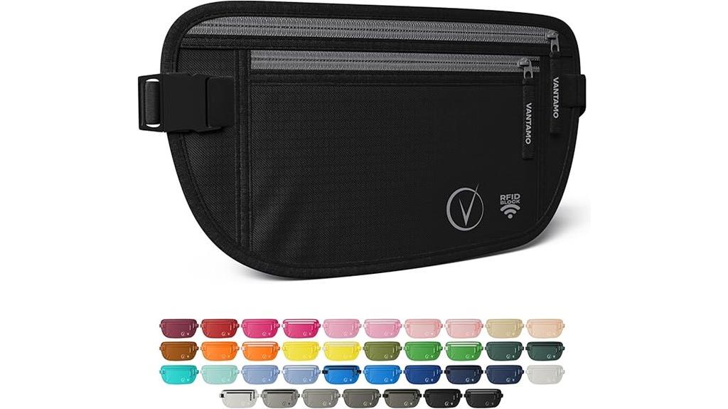 hidden rfid money belt