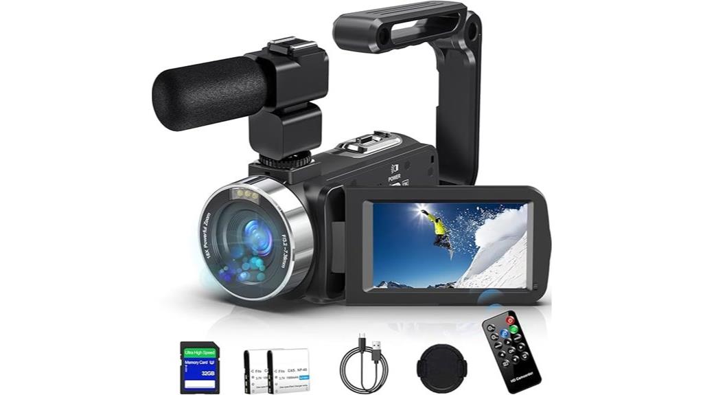high resolution vlogging camcorder