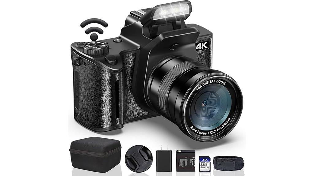 high resolution wifi vlogging camera