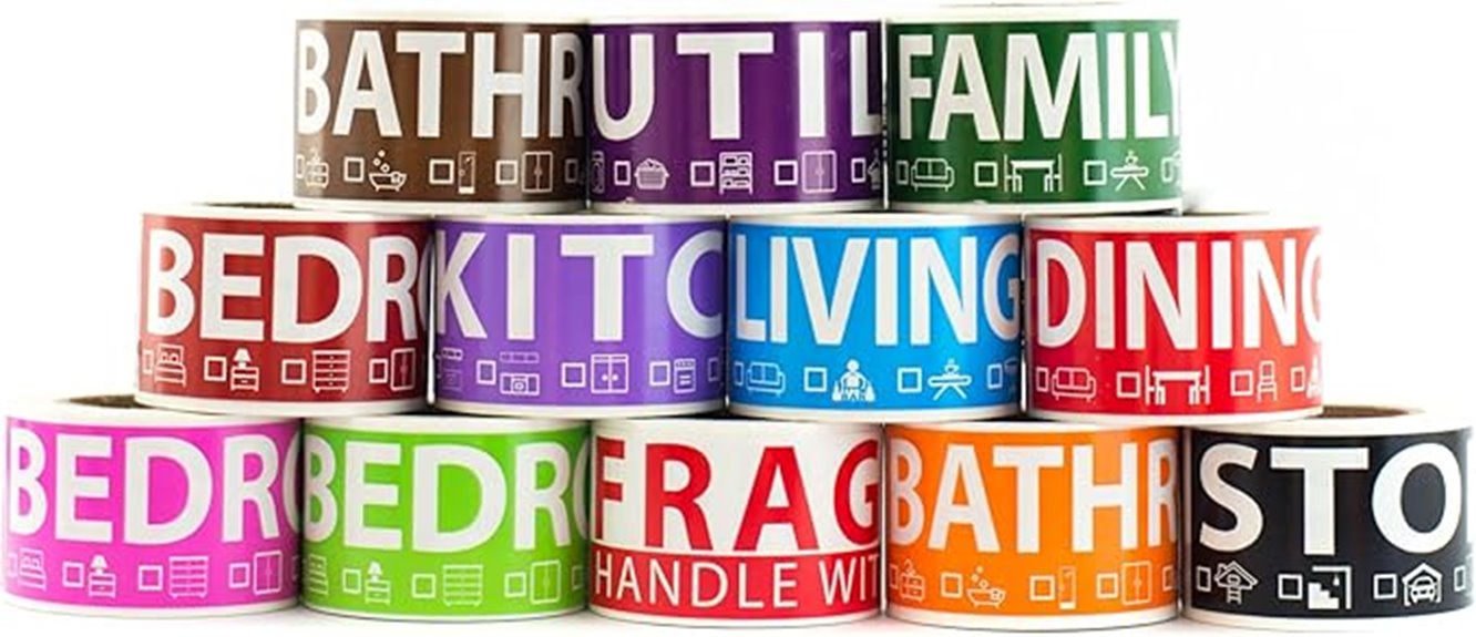 home moving labels pack