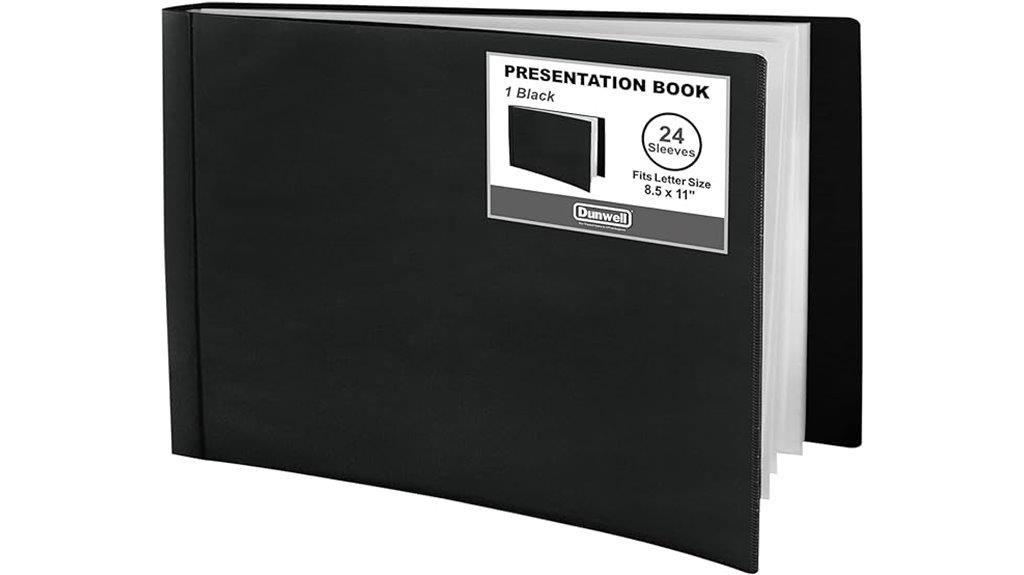 horizontal dunwell portfolio binder