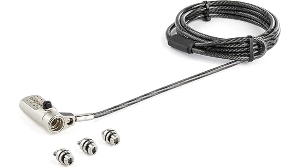 laptop cable lock combo