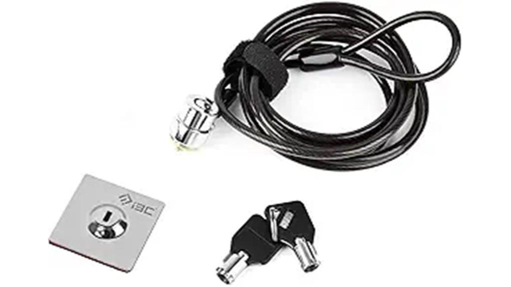 laptop cable lock with keys