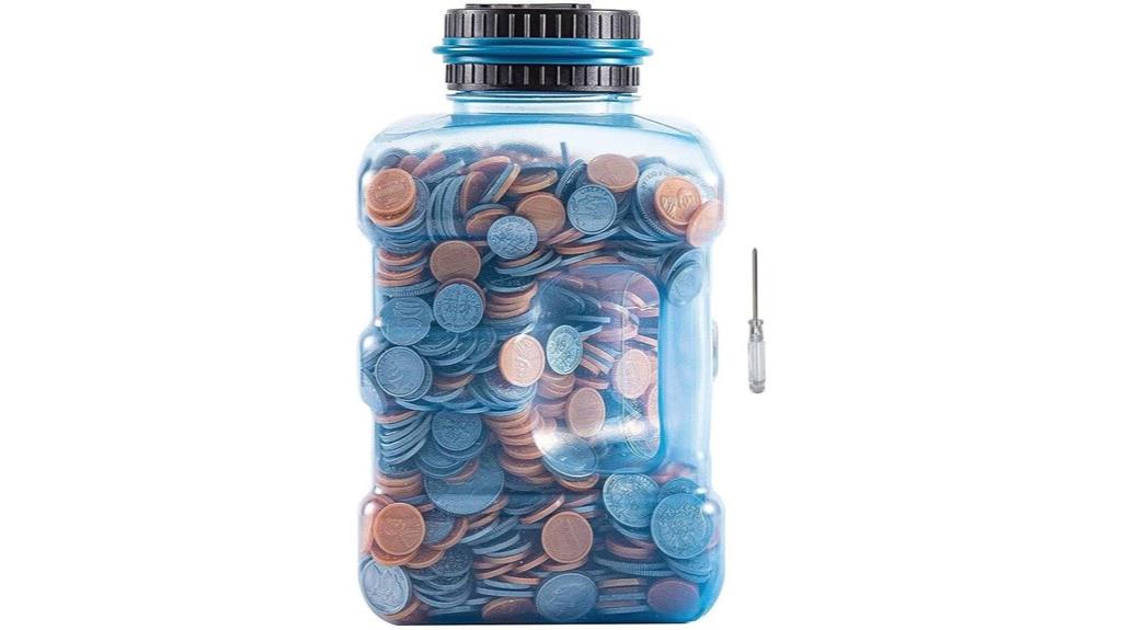 large coin bank display