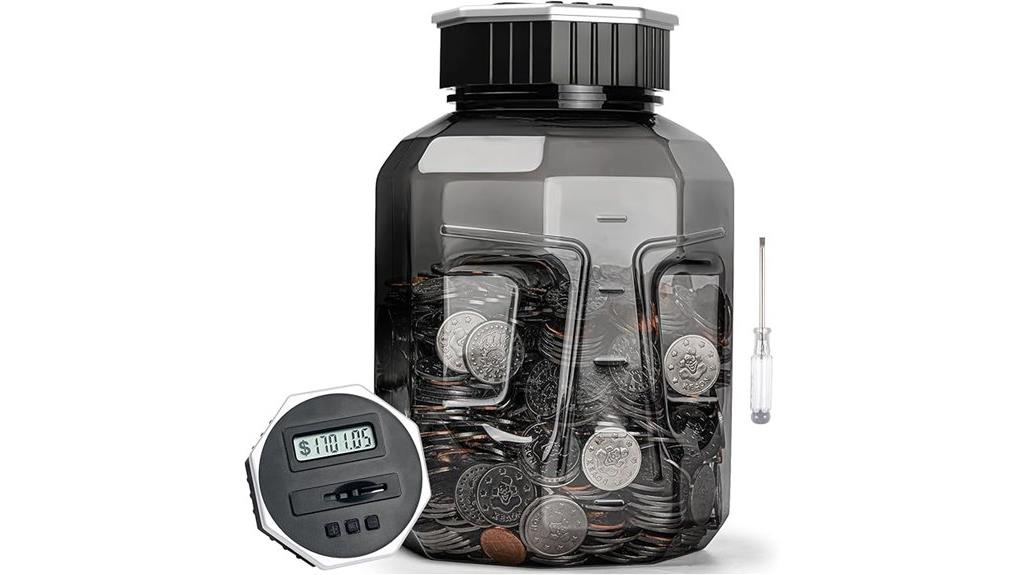 large digital coin bank
