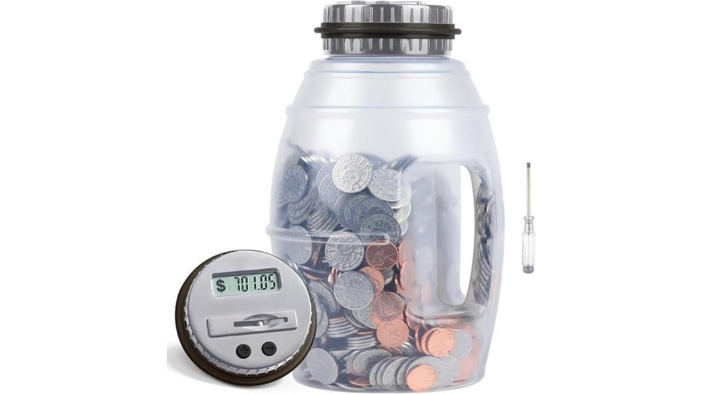 large digital coin counter