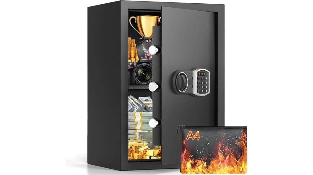 large digital fire safe