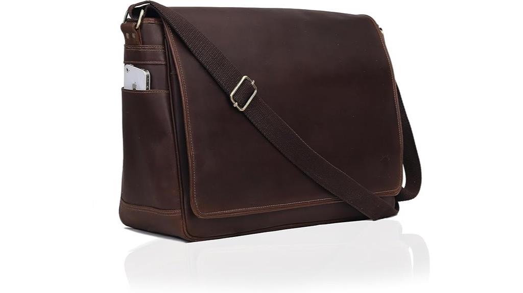 large leather laptop bag