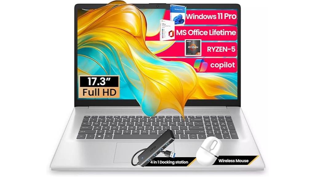 large screen business laptop