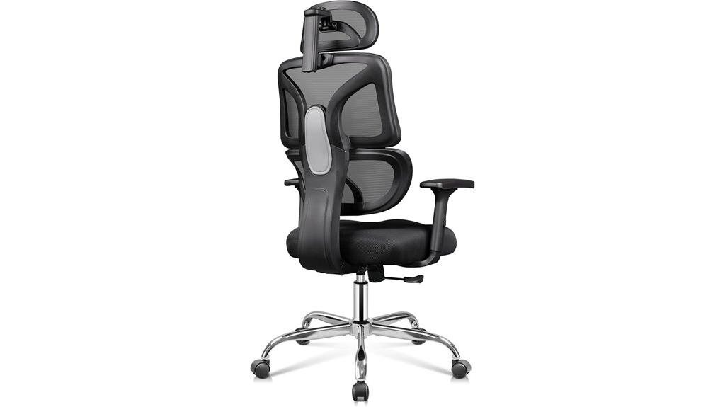 large tall lumbar office chair