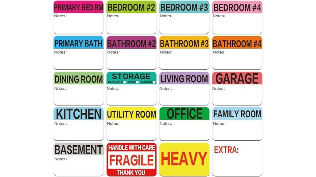 large writable moving labels