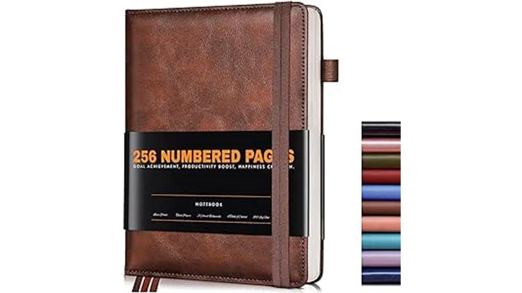 leather a5 journal notebook