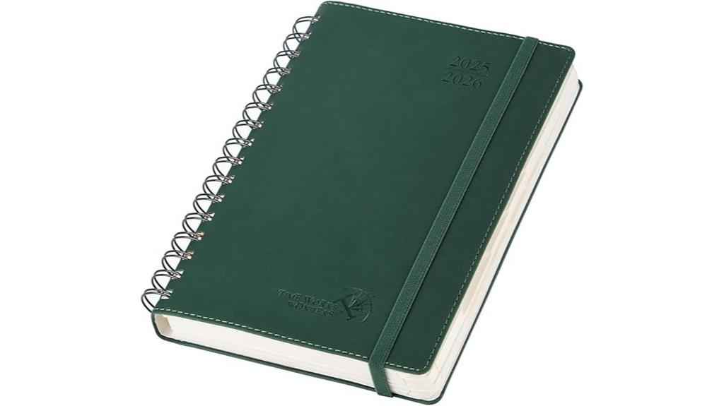 leather bound daily planner