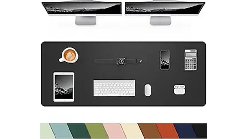 leather office desk mat