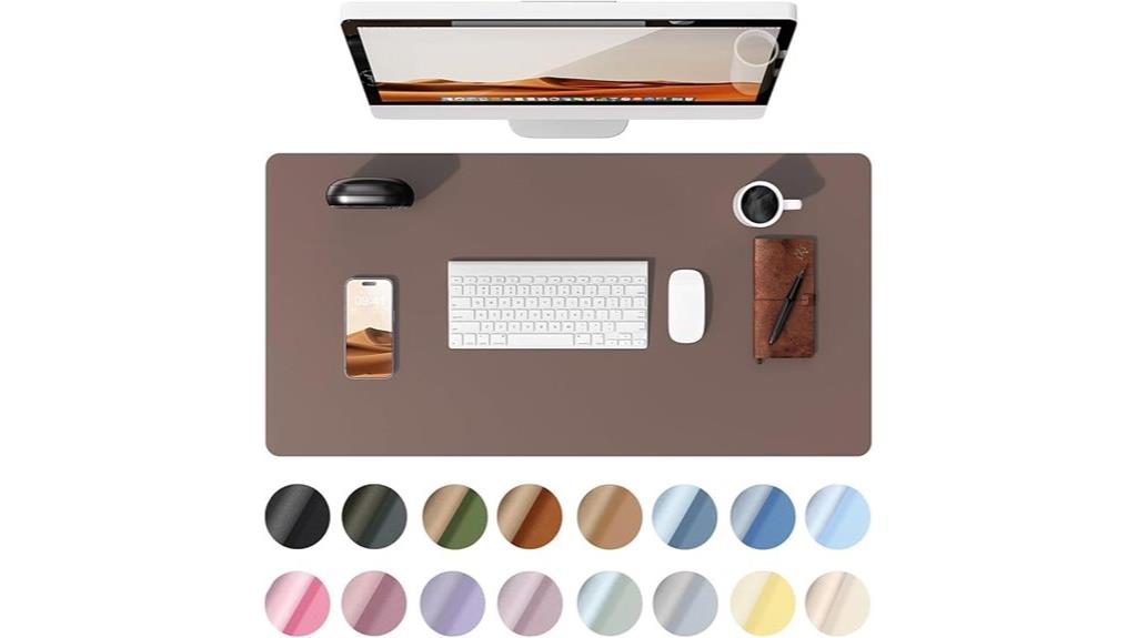 leather office desk mat