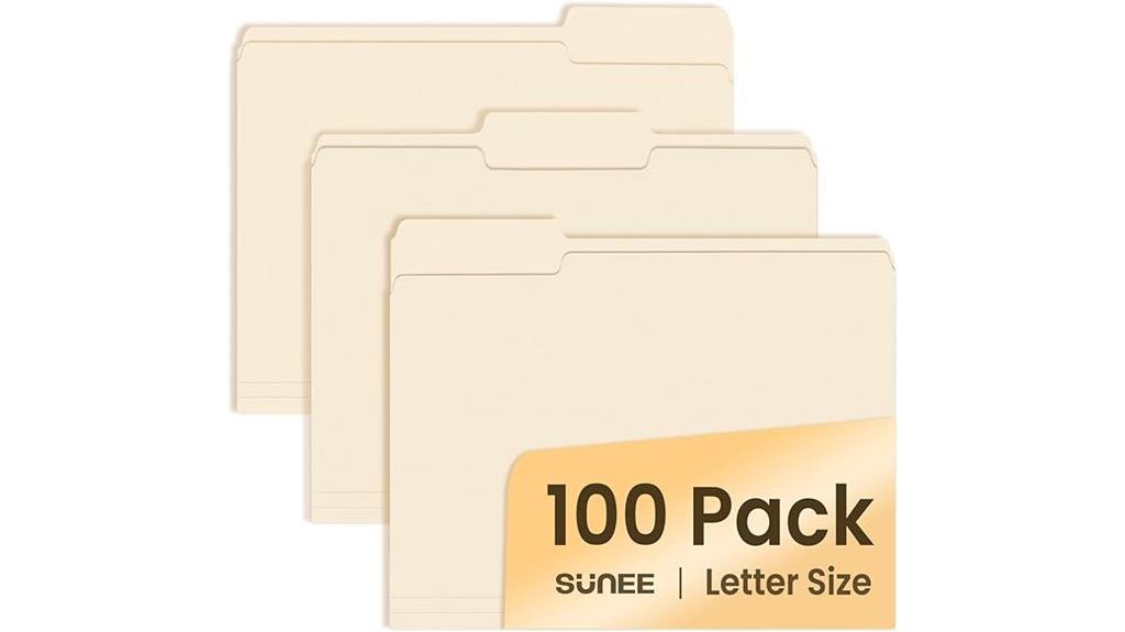letter size manila folders