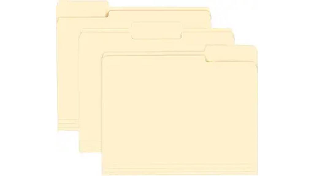 letter size tab folders