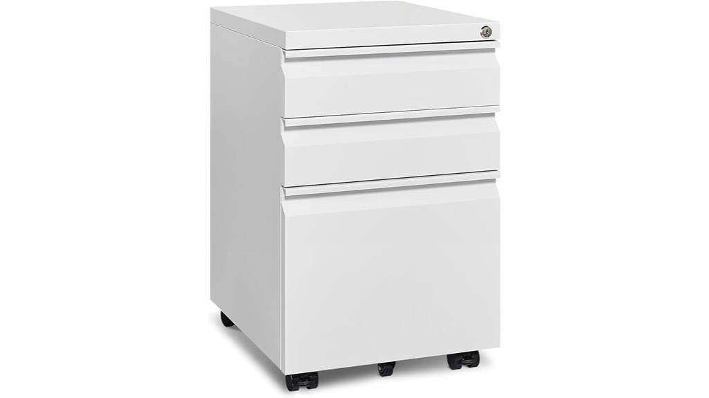 lockable mobile filing cabinet
