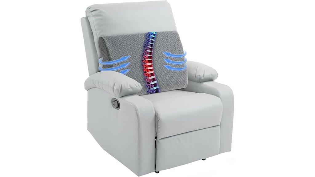 lumbar support recliner pillow
