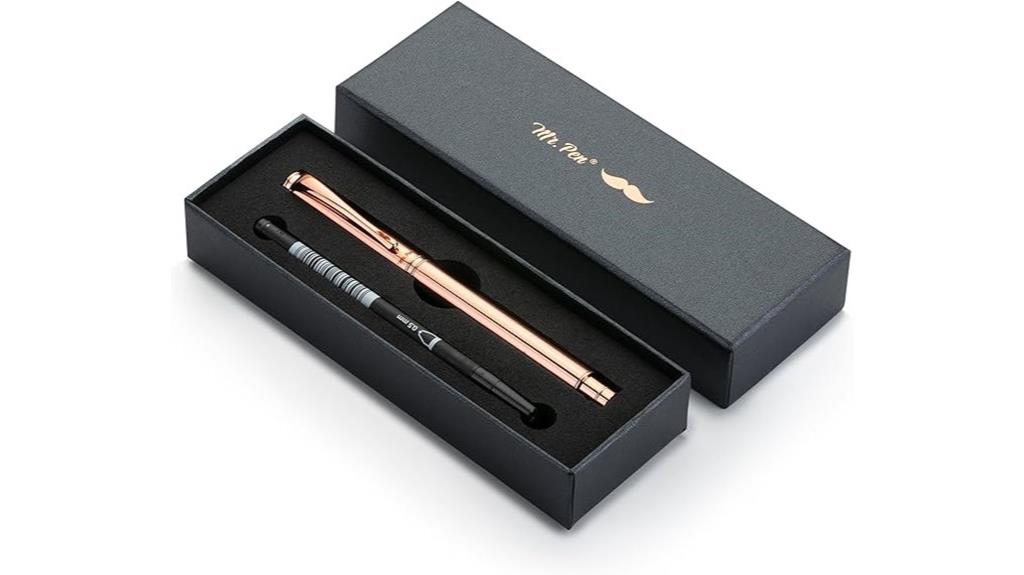 luxury rose gold pen