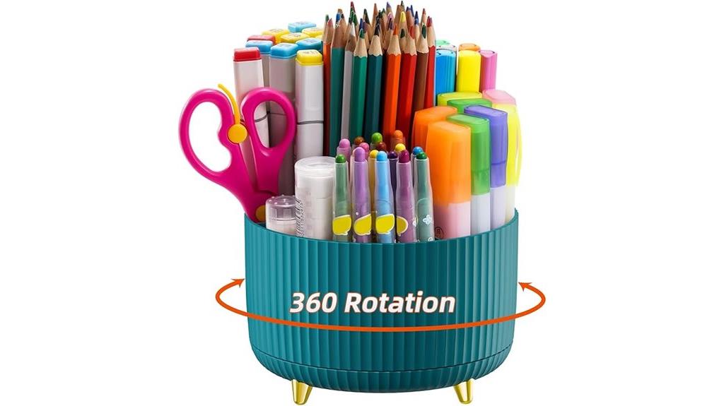 marbrasse five compartment desk organizer