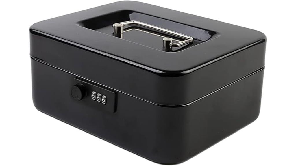 medium metal cash box