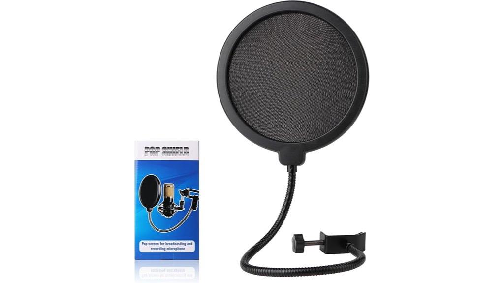 microphone pop filter clip