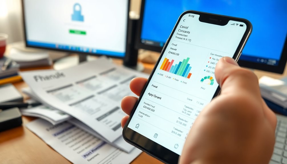 monitor financial and credit reports