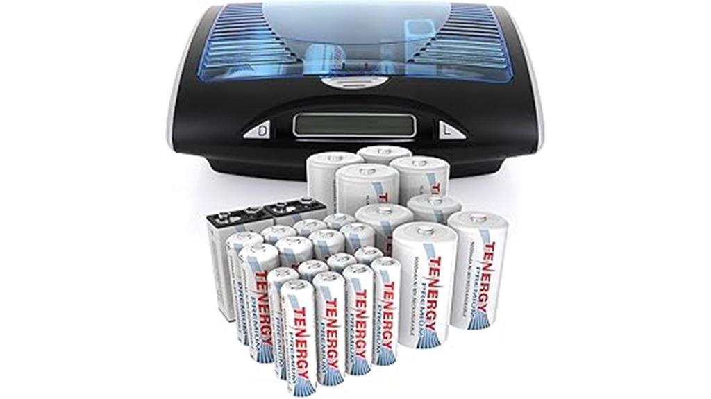 multi size rechargeable battery charger