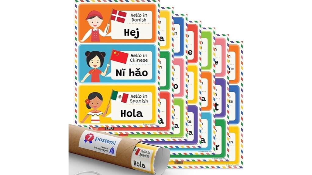 multilingual hello poster pack