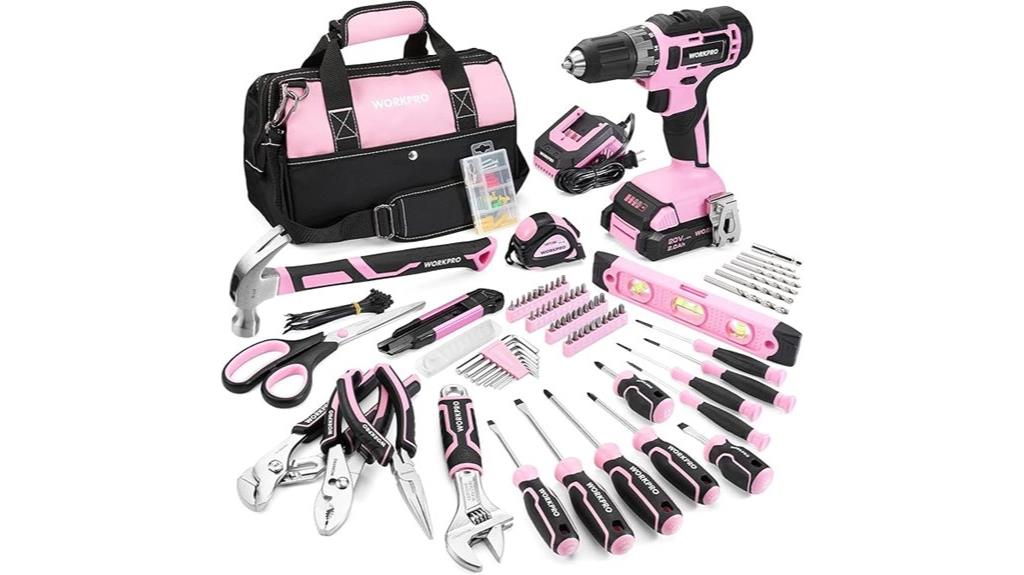 pink cordless drill kit