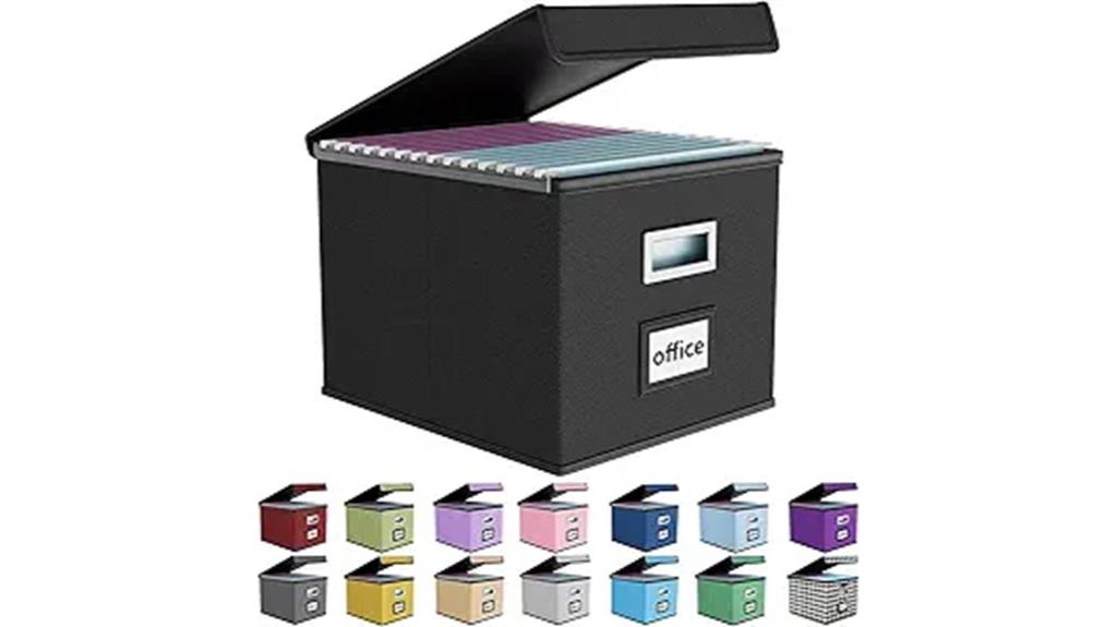 portable file organizer box