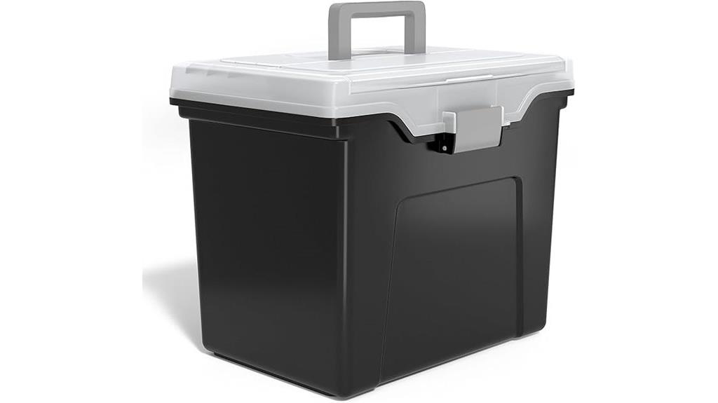 portable filing storage container