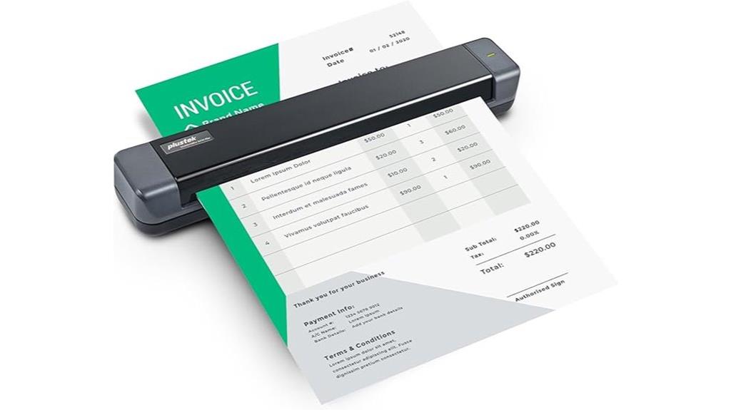 portable ocr document scanner