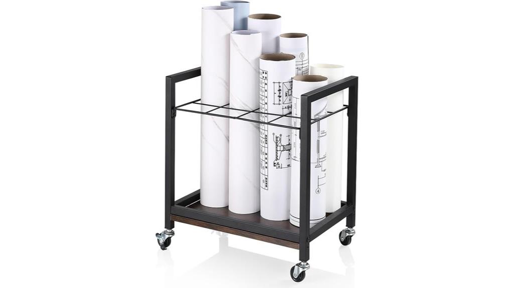portable office storage cart