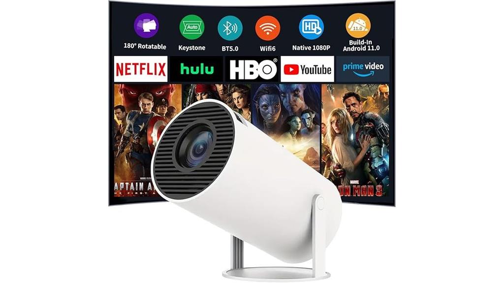 portable wifi 6 projector