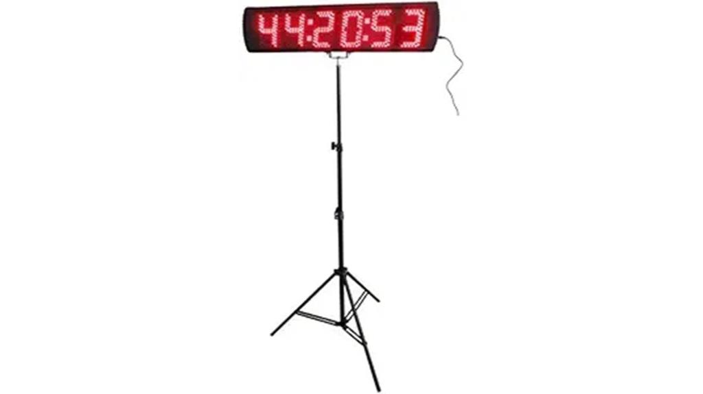 red 5 inch led clock