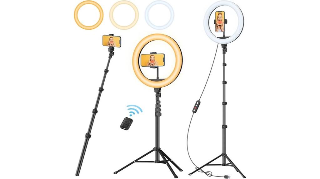 ring light with tripod