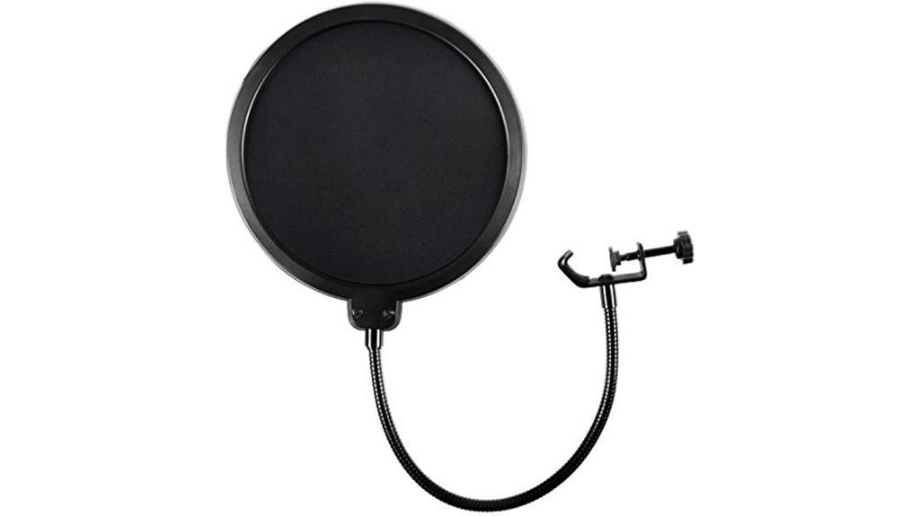 round studio microphone shield