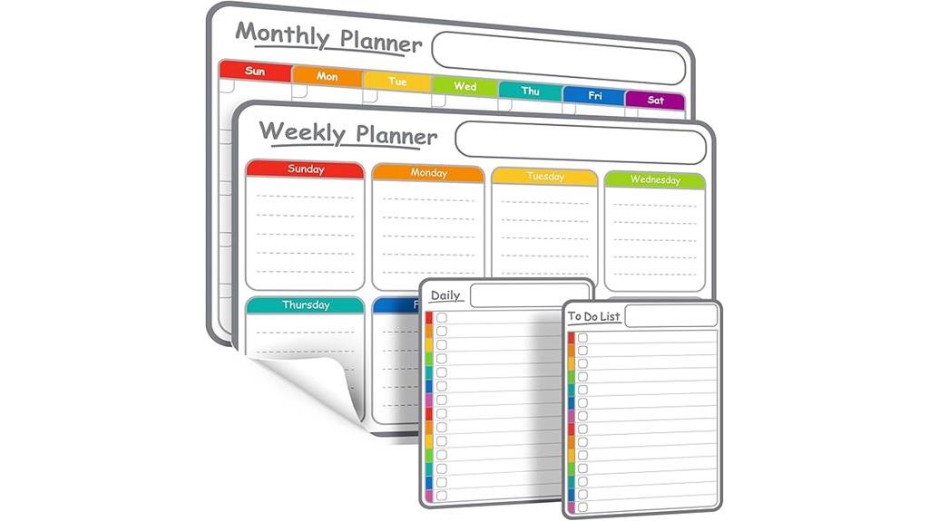 set of four magnetic boards