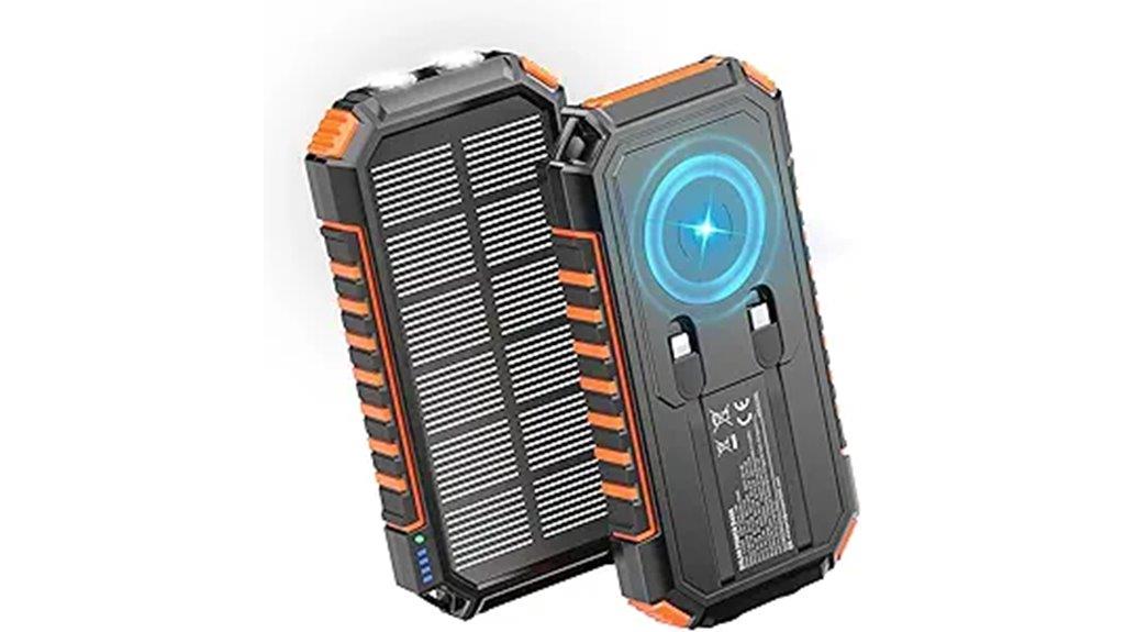 solar power bank with wireless charging