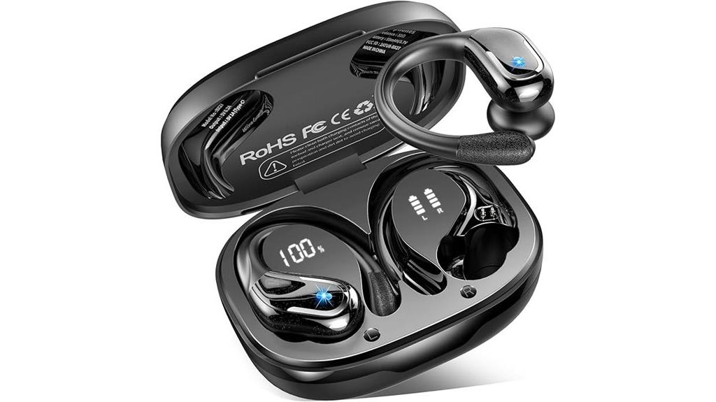 sporty bluetooth earbuds waterproof