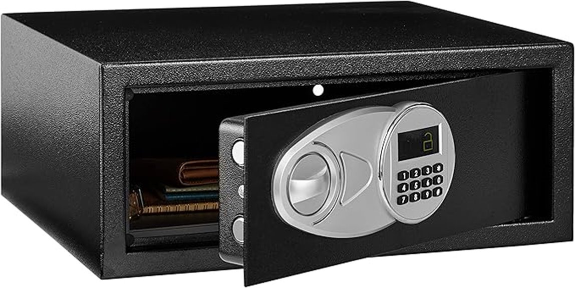 steel safe with keypad