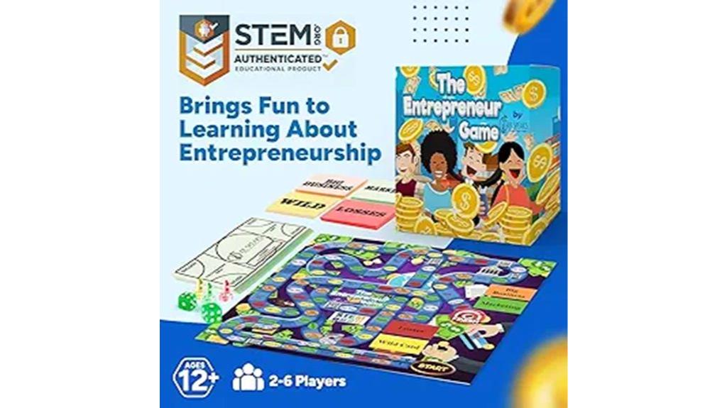 stem entrepreneur board game