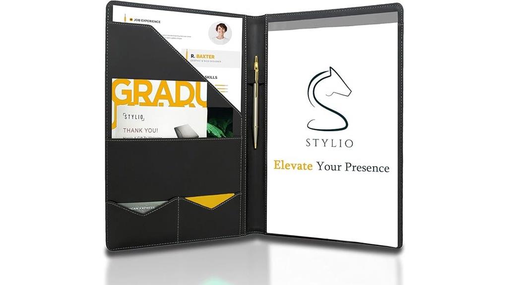 stylish organizer portfolio binder