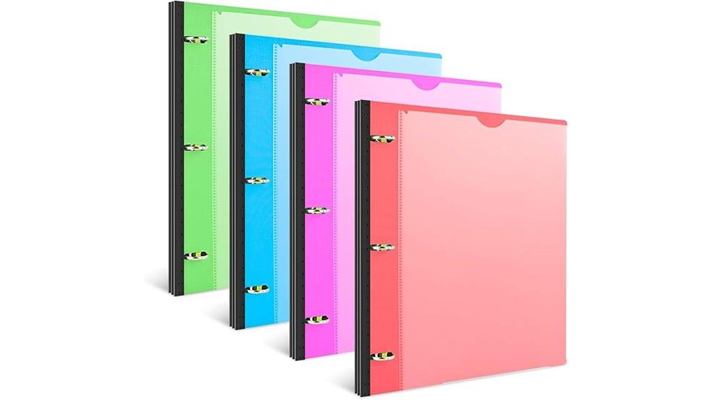telescoping 3 ring binders