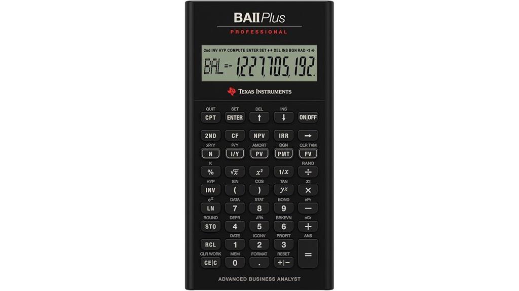 texas instruments financial calculator